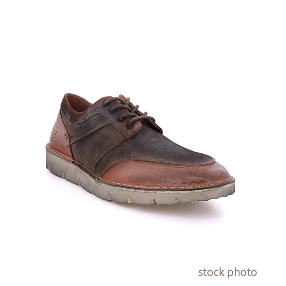 ROAN by Bed Stu 'FENTON' Distressed Leather Shoes! Pecan Beige Suede Sz 9.5 - Picture 3 of 16